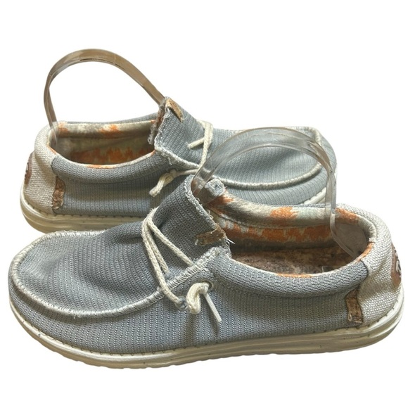 Hey Dude Other - Hey Dude Wally knit teenage boy Men’s size 8 slip on lightweight shoes gray